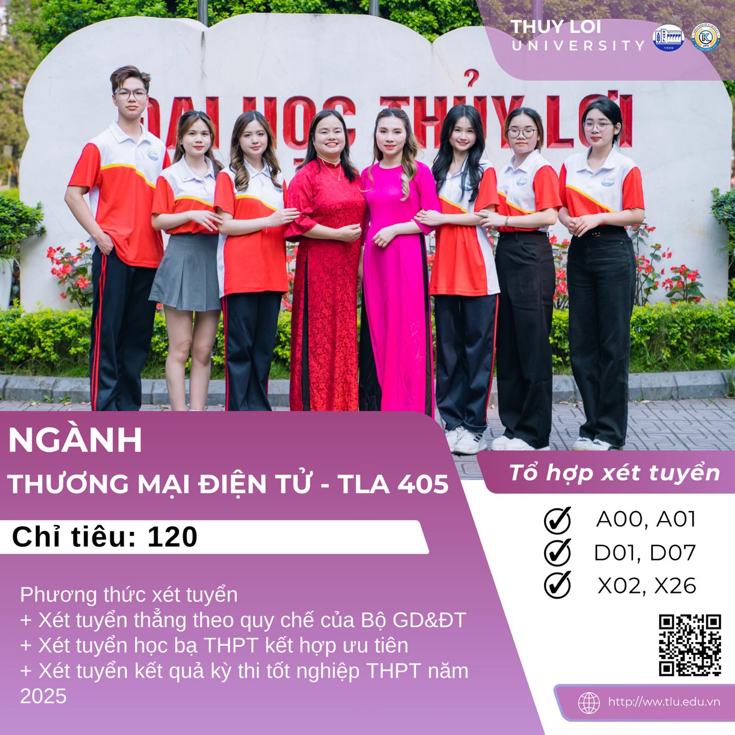 TUYỂN SINH NGÀNH THƯƠNG MẠI ĐIỆN TỬ TRƯỜNG THỦY LỢI 2026